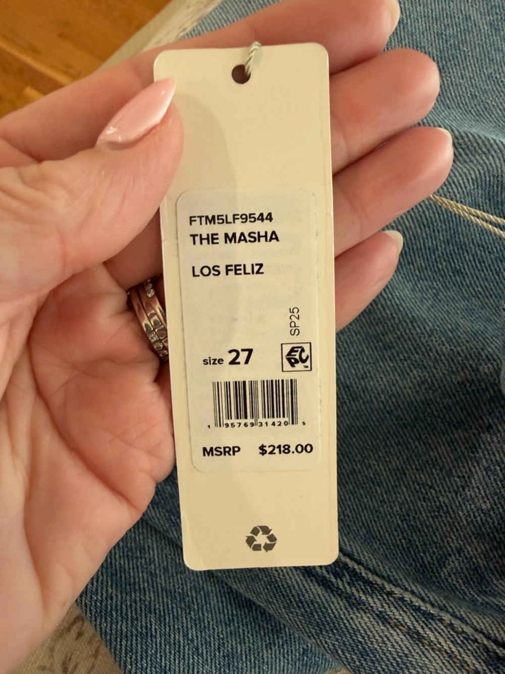 NWT Favorite Daughter- The Masha Super High Waist High Rise Jeans sz 27 - Picture 11 of 11